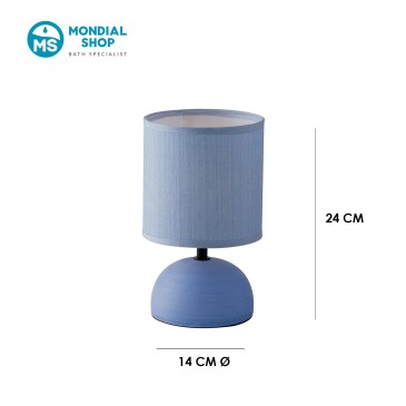 Scheda tecnica lampada da tavolo blu
