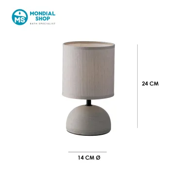 Scheda tecnica lampada da tavolo grigio