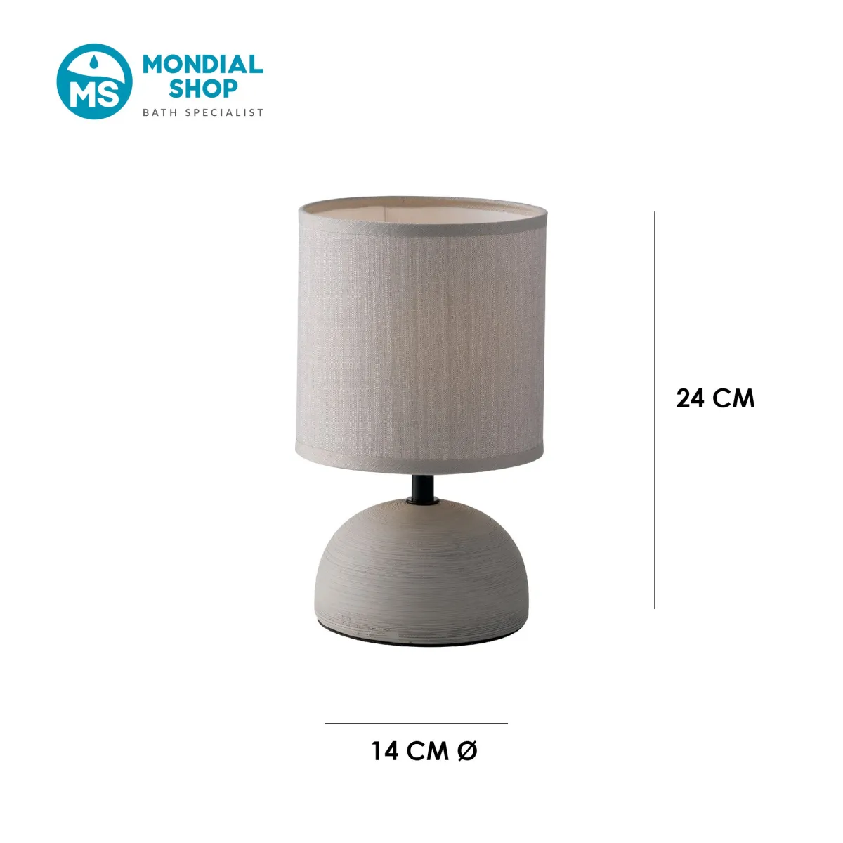 Moderne Keramik-Nachttischlampe | Mondialshop