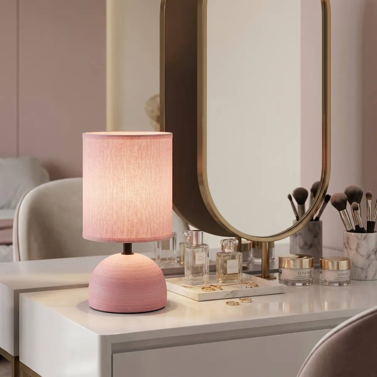Moderne Keramik-Nachttischlampe | Mondialshop