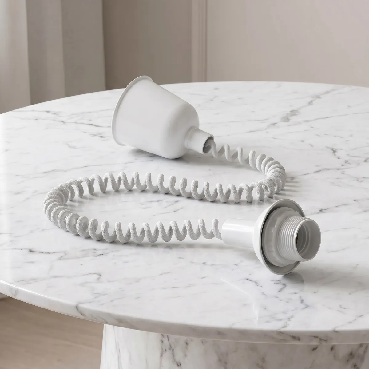 pendente saliscendi per lampadari bianco
