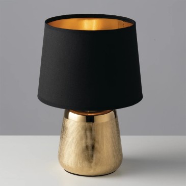 Moderne E14 Tischleuchte in Gold oder Silber | Mondialshop