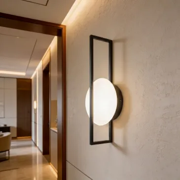 Moderne Wandleuchte, gold...