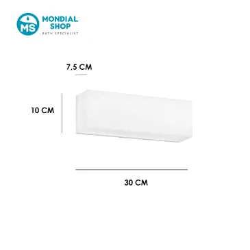 Plafonnier LED rectangulaire blanc | Mondialshop