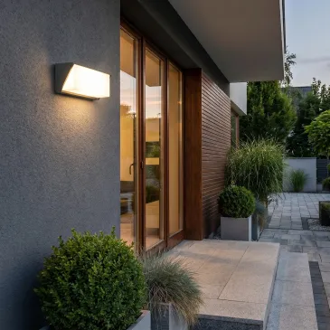 Moderne LED-Wandleuchte in Weiß oder Anthrazit | Mondialshop