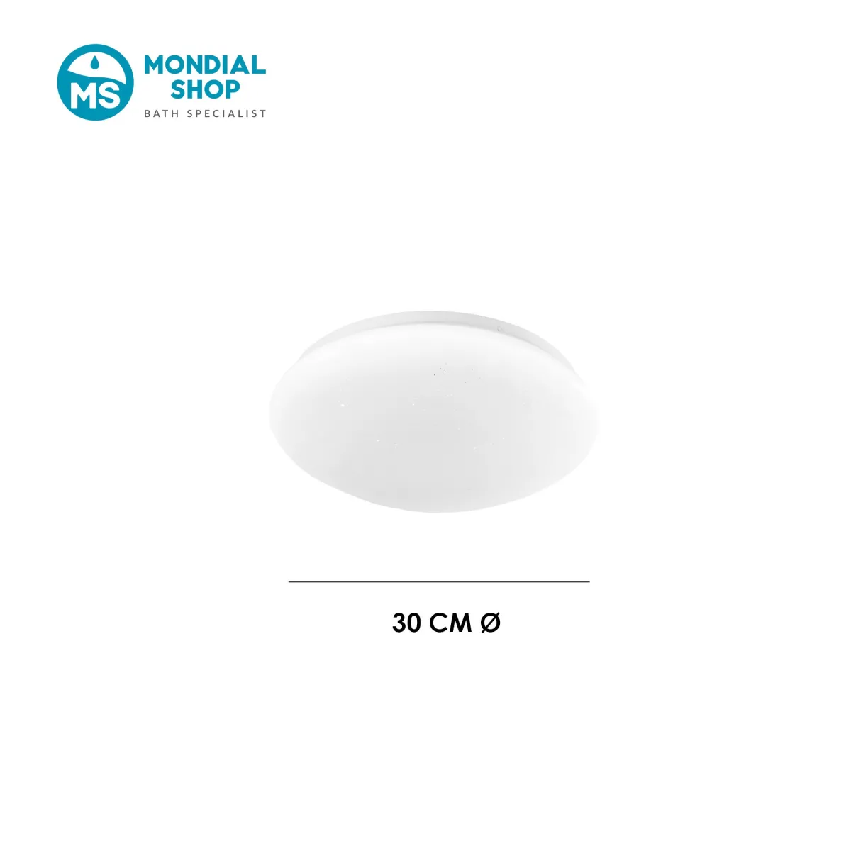 Plafonnier LED rond blanc 18 W | Mondialshop
