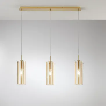 Moderne Pendelleuchte 3xE27 Gold oder Schwarz | Mondialshop