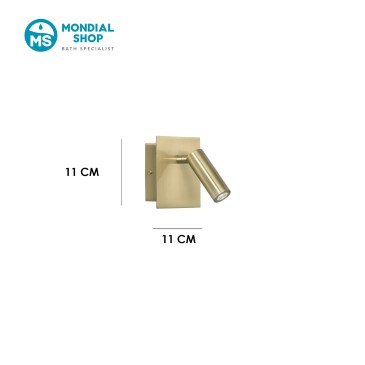 Scheda tecnica applique da interno orientabile oro