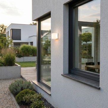 Plafonnier extérieur LED carré blanc moderne 5W à éclairage réglable