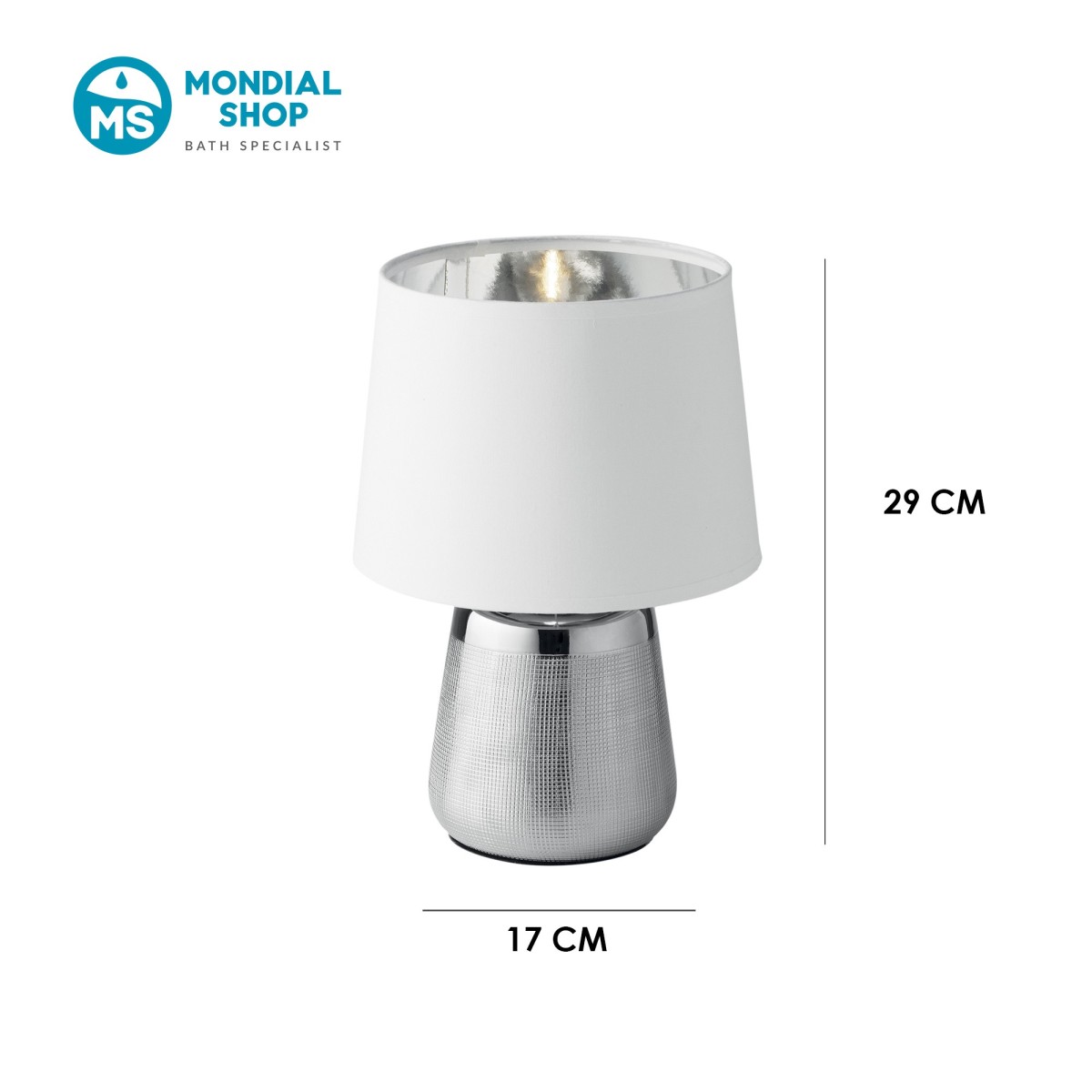 Scheda tecnica lampada ecstasy argento