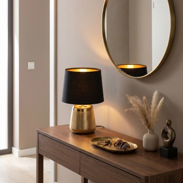 lampada oro per tavolo o comodino