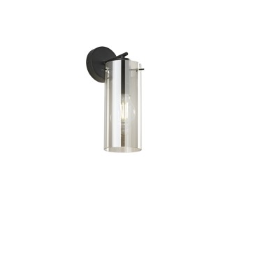 Applique murale moderne en verre ambré E27 | Mondialshop