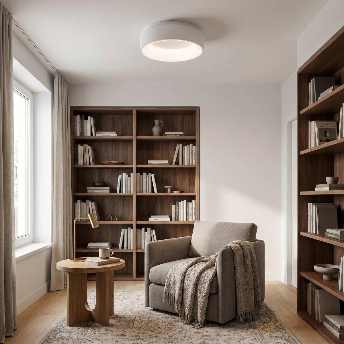 Lampada NOAH bianca da soffitto design moderno