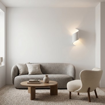Weiße spiralförmige Einbauleuchte mit G9-Fassung | Mondialshop