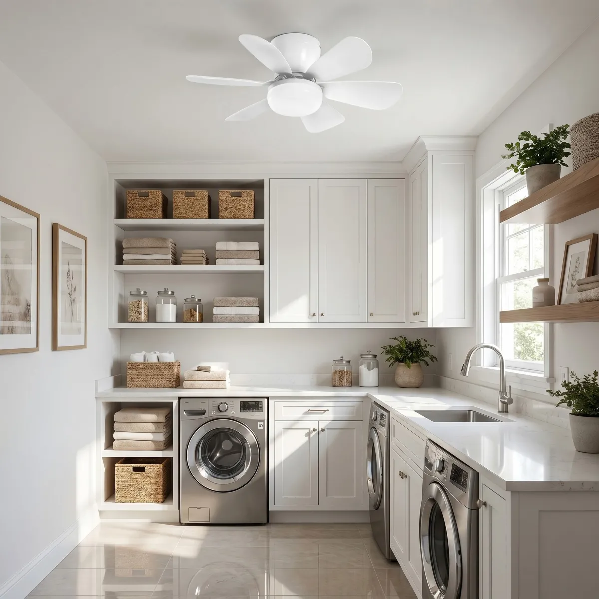 LED-Deckenleuchte mit Ventilator und Fernbedienung |...