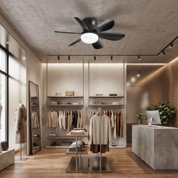 LED-Deckenleuchte mit Ventilator und Fernbedienung | Mondialshop