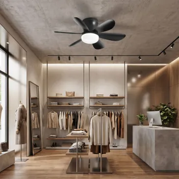 Plafonnier LED avec ventilateur et télécommande | Mondialshop