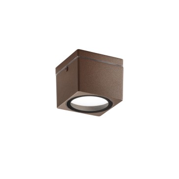 Plafoniera moderna quadrata per soffitto bronzo