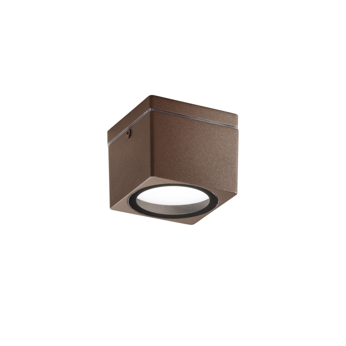 Plafoniera moderna quadrata per soffitto bronzo