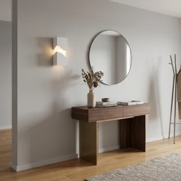 Applique murale moderne en plâtre blanc | Mondialshop