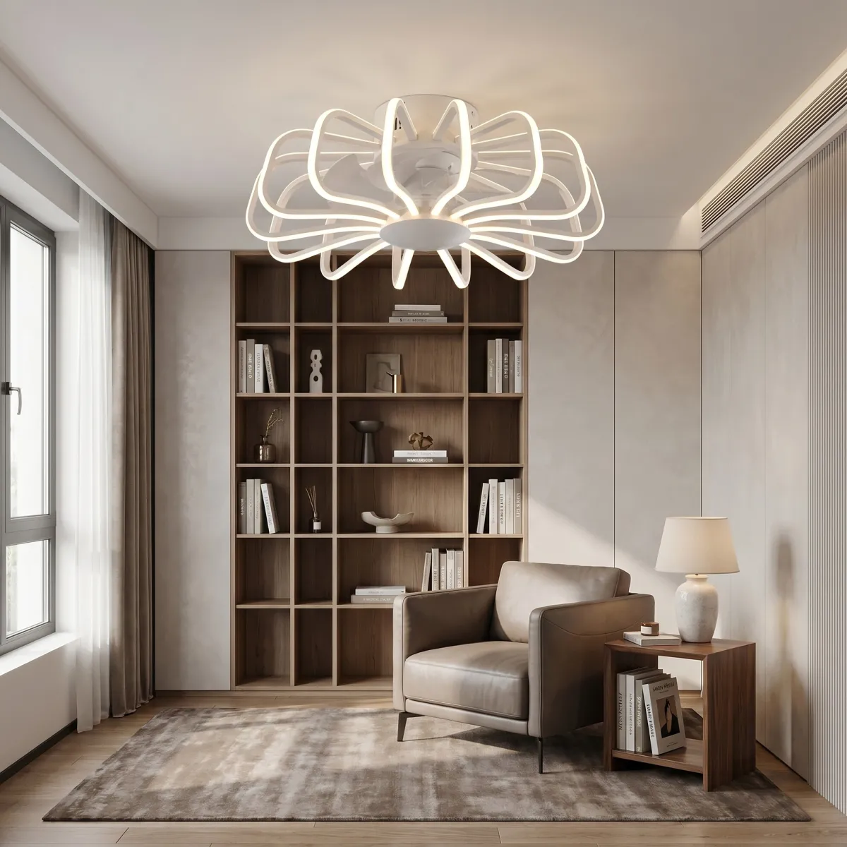 80-W-LED-Deckenleuchte mit Ventilator und Fernbedienung |...