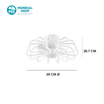 80-W-LED-Deckenleuchte mit Ventilator und Fernbedienung | Mondialshop