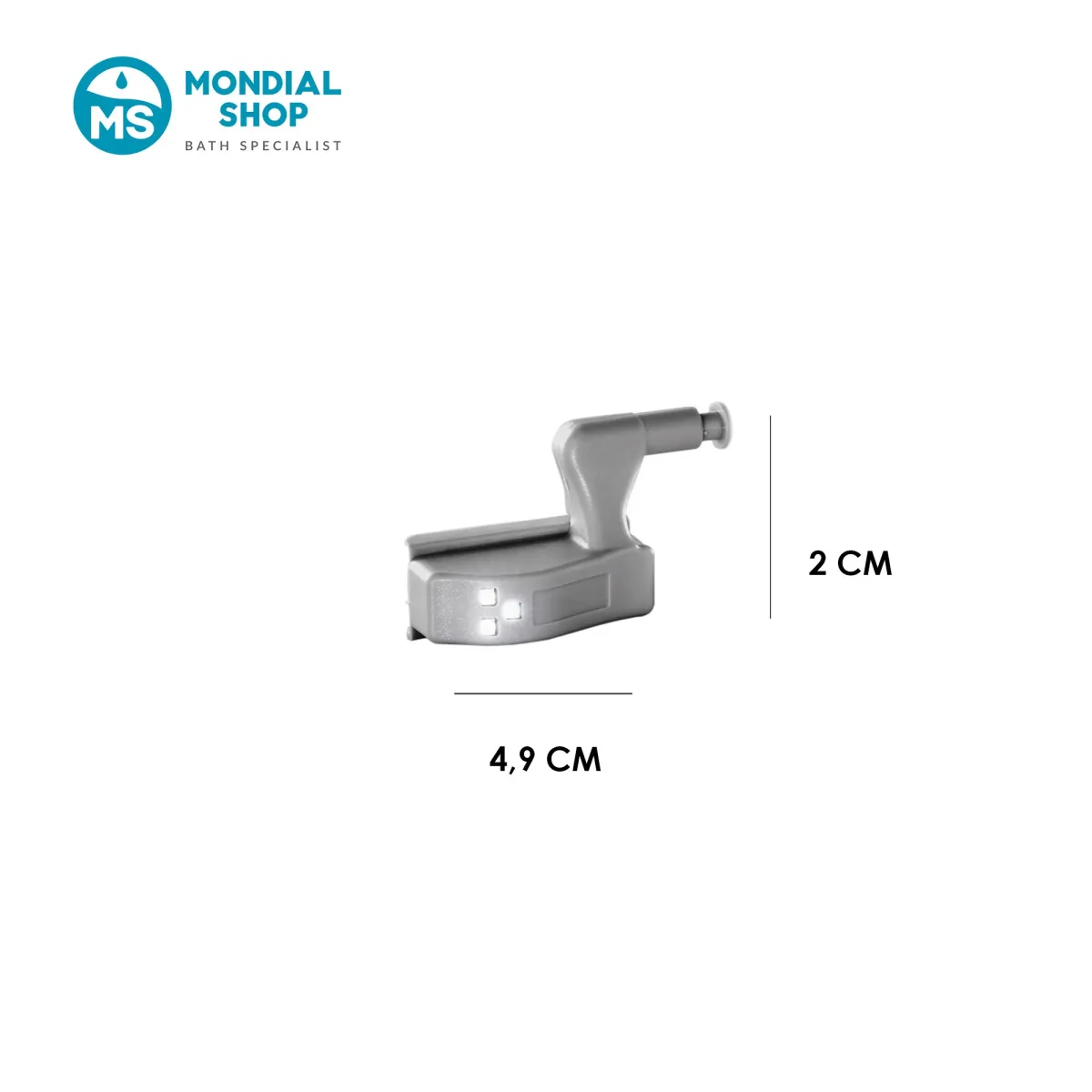 Luce LED per Cerniera Mobili Grigio | Mondialshop