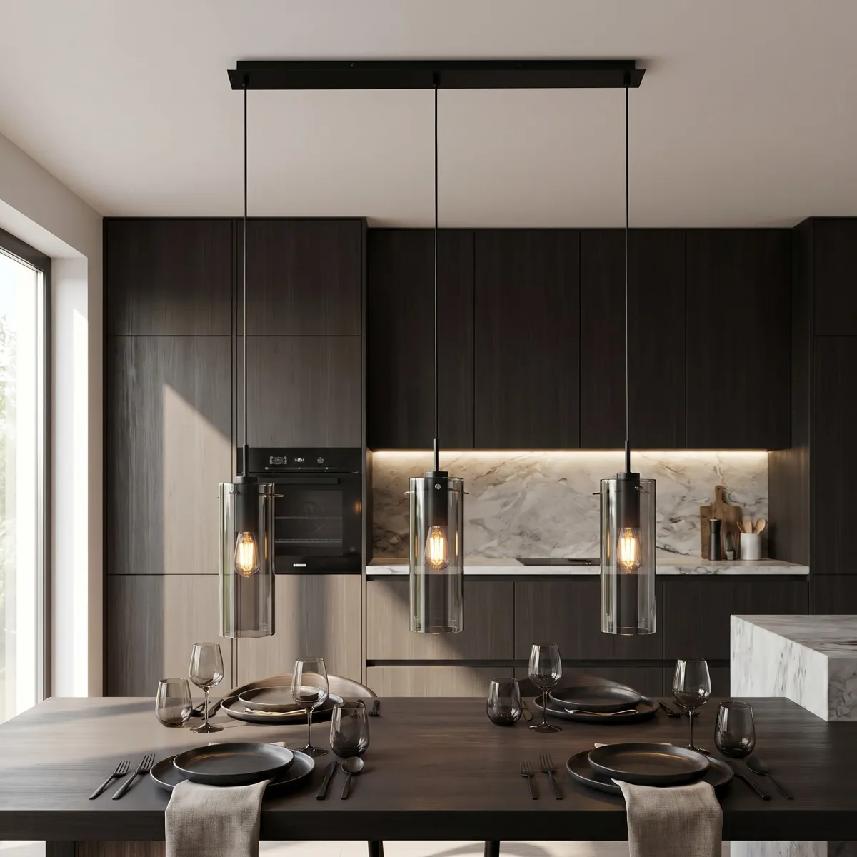 Moderne Pendelleuchte 3xE27 Gold oder Schwarz | Mondialshop