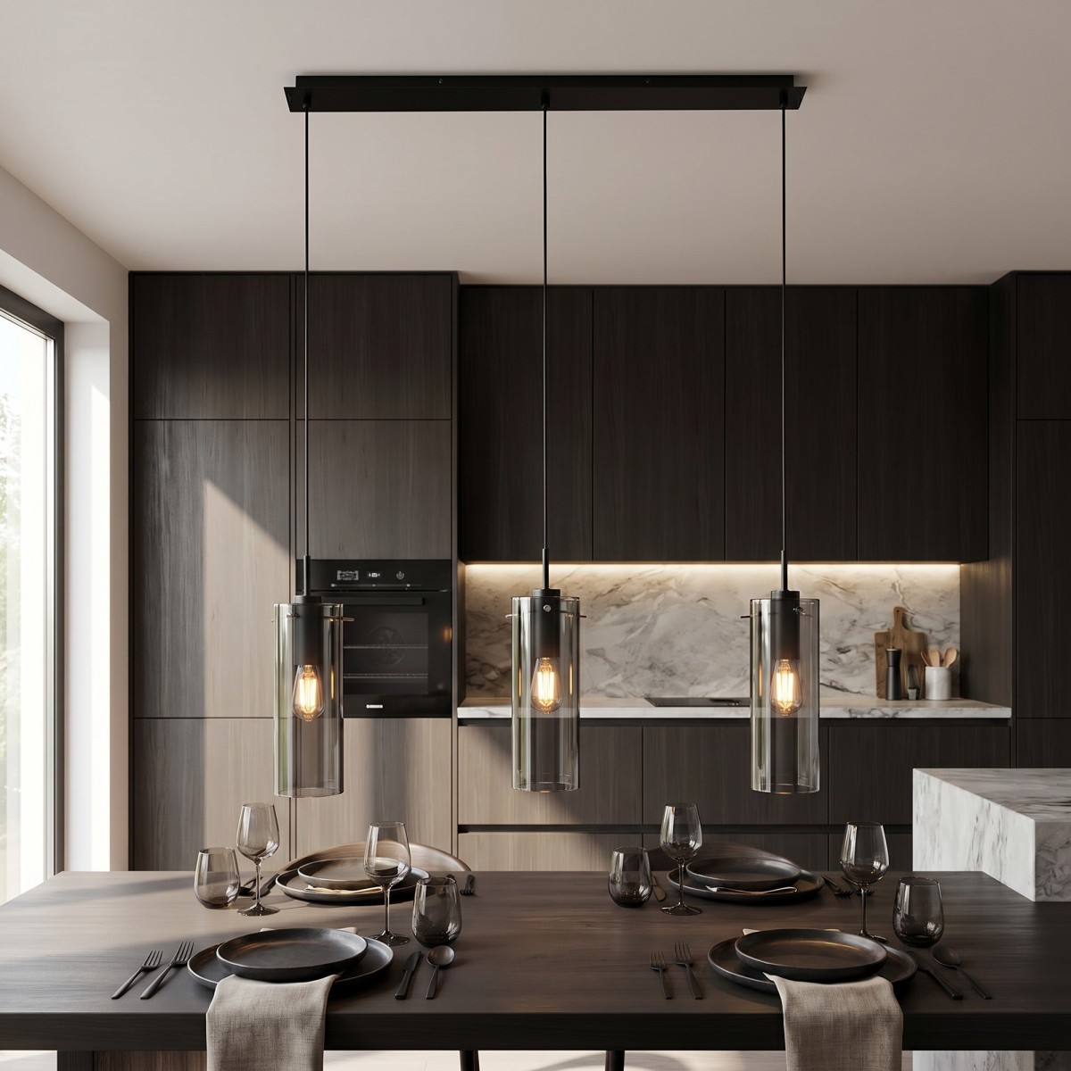 Sospensione Moderna 3xE27 Oro o Nero | Mondialshop
