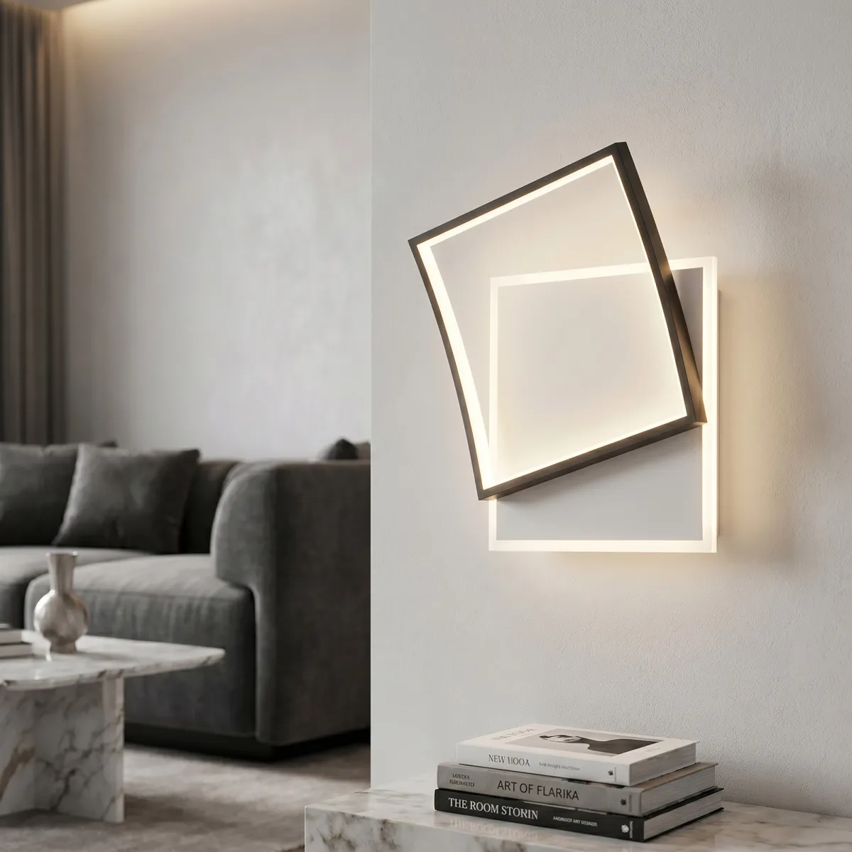 lampada led design moderno fissaggio a parete