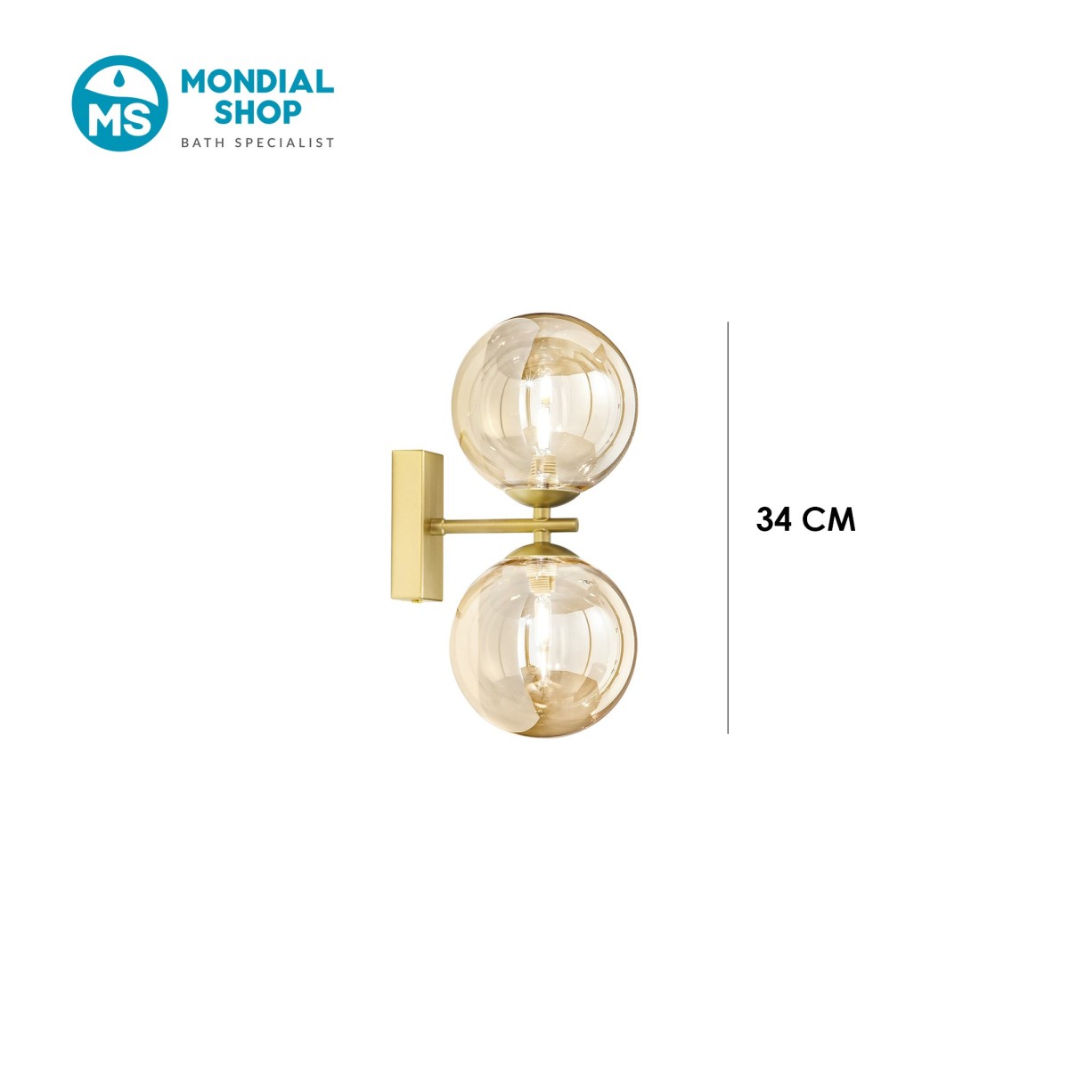 Scheda Tecnica applique LED honey color ottone