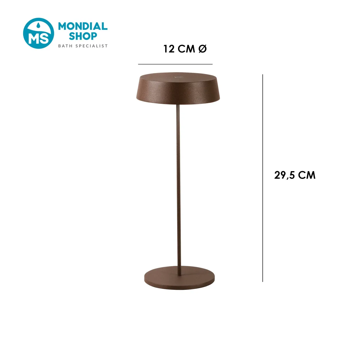 Scheda tecnica lampada da tavolo per esterni COCKTAIL bronzo