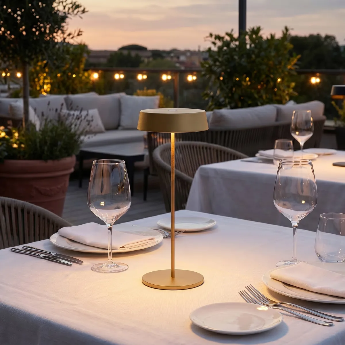 Lampe de table LED rechargeable | Mondialshop