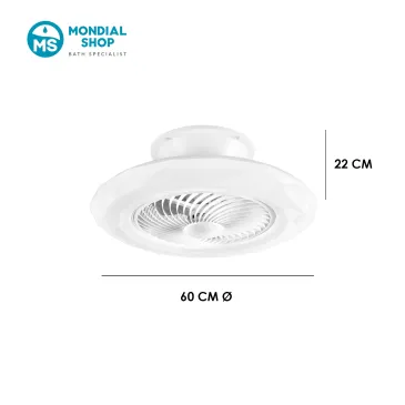 40-W-LED-Deckenleuchte mit integriertem Ventilator | Mondialshop