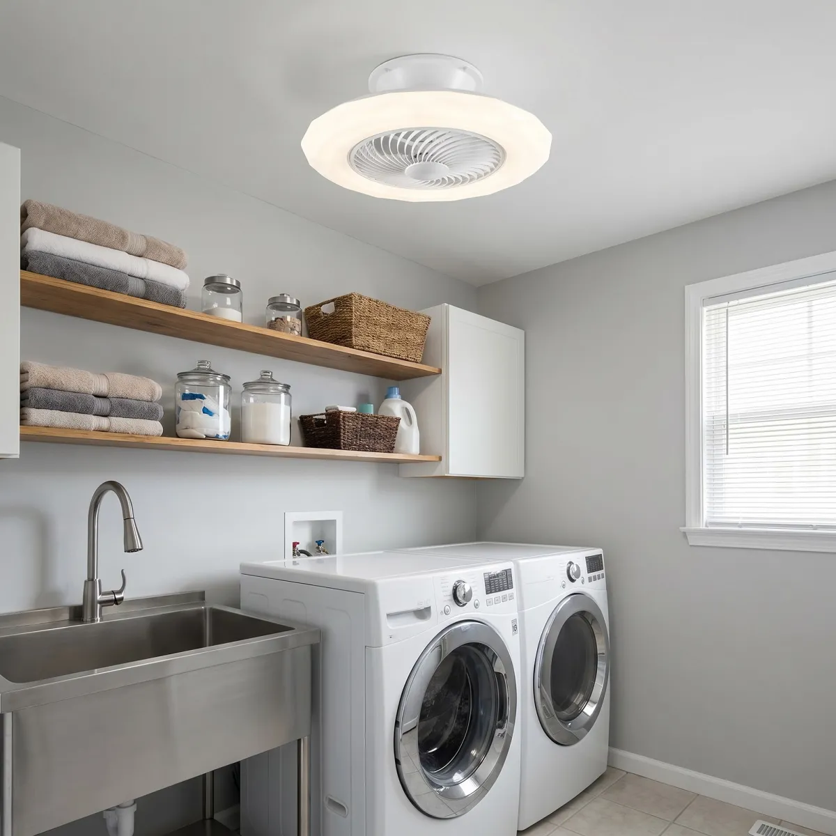 Plafonnier LED 40 W avec ventilateur intégré | Mondialshop