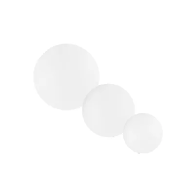 Lampe de jardin sphérique blanche | Mondialshop