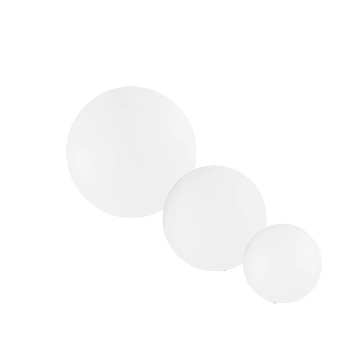 Weiße kugelförmige Gartenlampe | Mondialshop