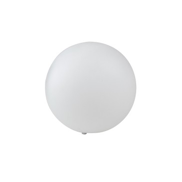 Lampe de jardin sphérique blanche | Mondialshop