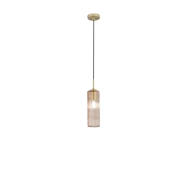 SOSPENSIONE VENICE AMBRA IN VETRO 1XE27 D15X200CM