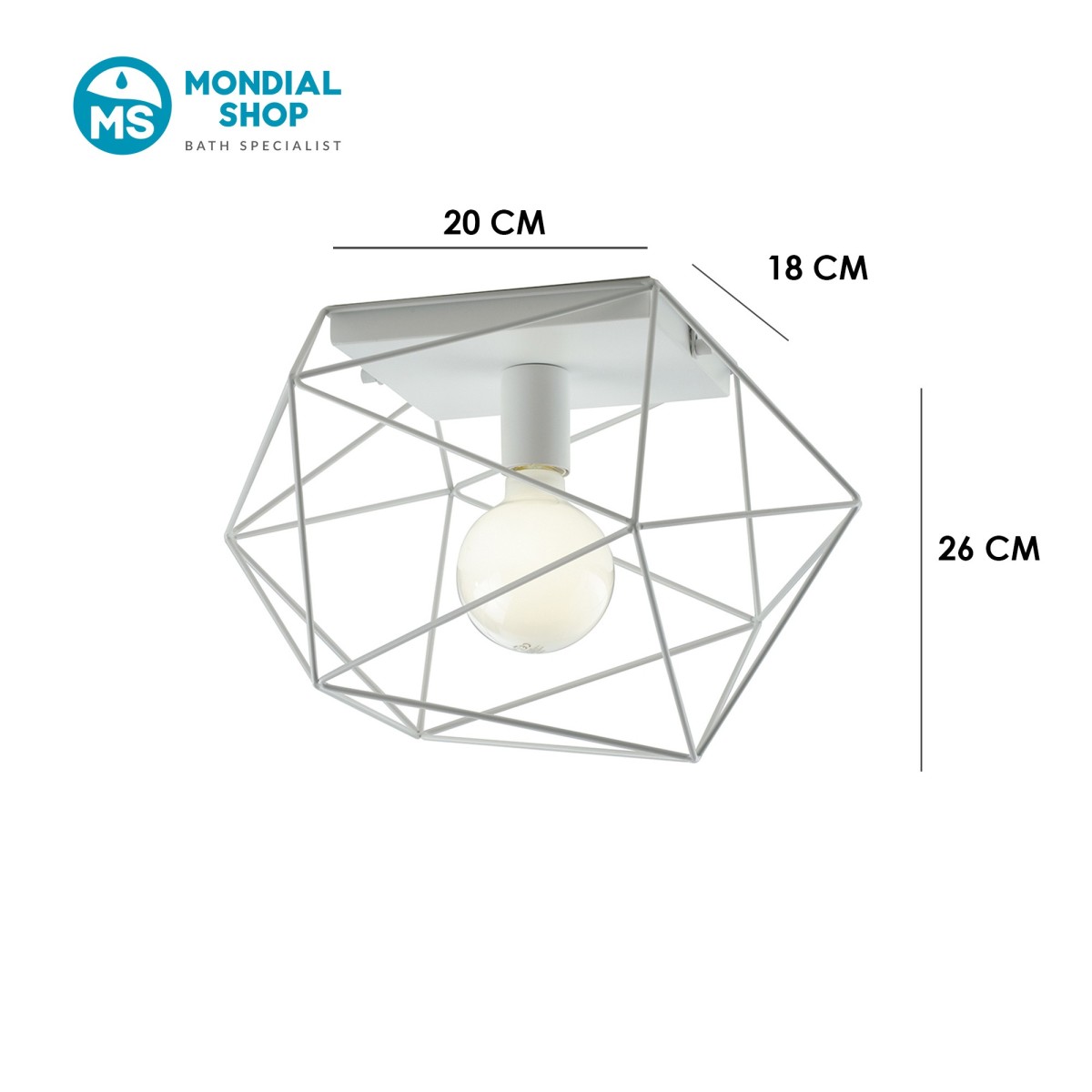 Moderne E27-Deckenleuchte | Mondialshop