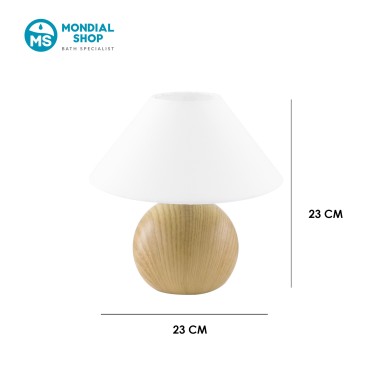 Scheda tecnica lume da tavolo in Rovere o Pino