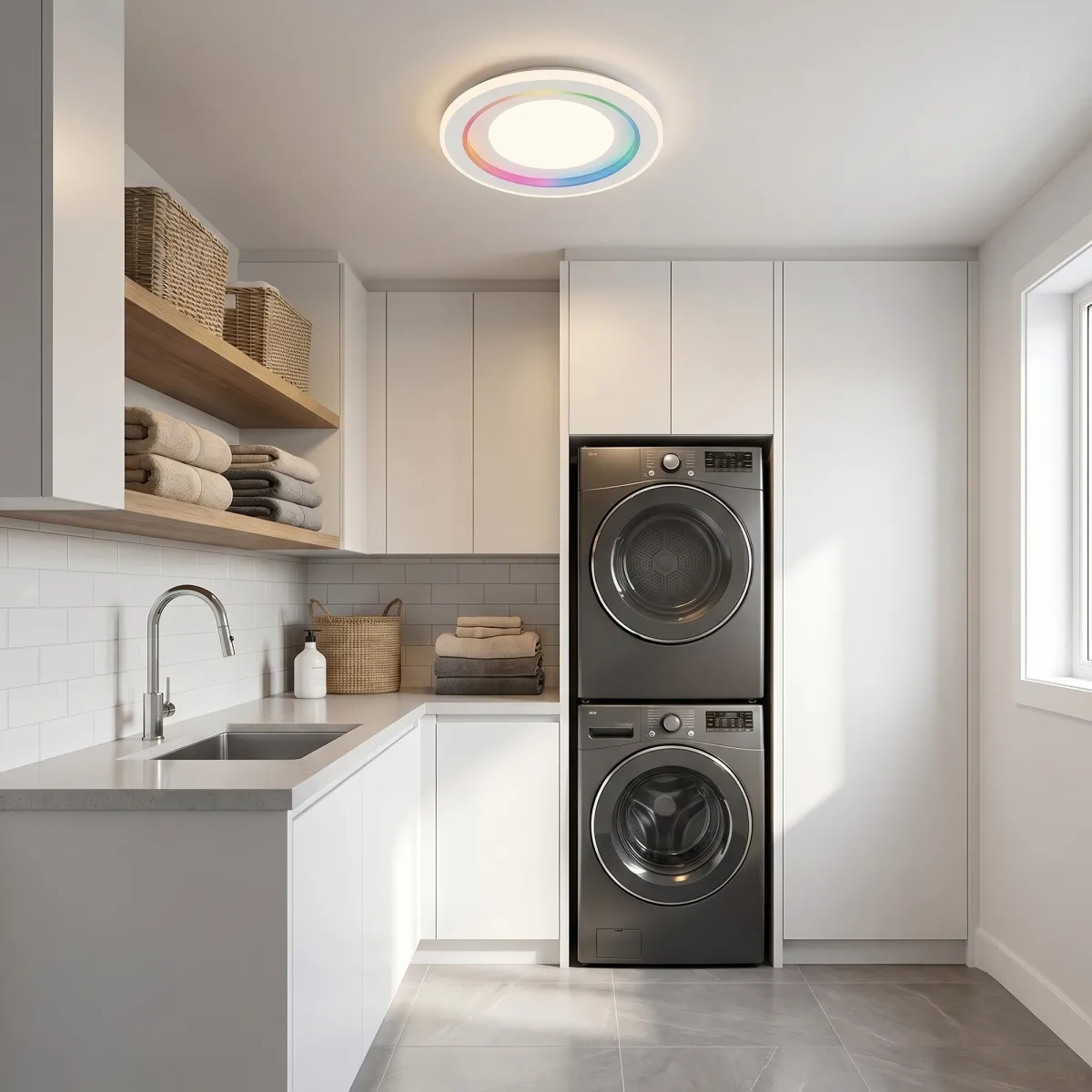Plafoniera LED moderna da interni di forma circolare in...