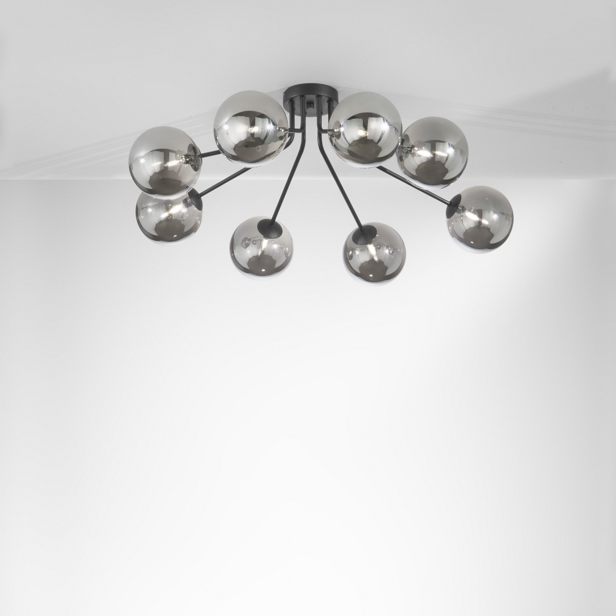 PLAFONIERA HONEY NERA 8XG9 88,4X80,8X28CM