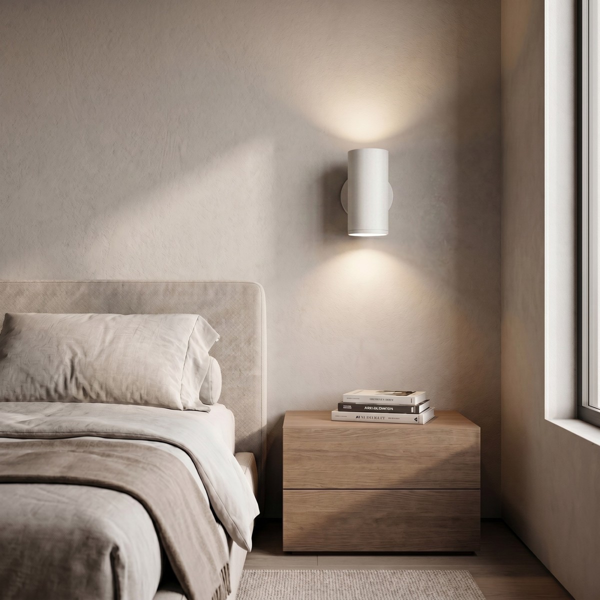 Applique murale ronde à LED à double émission | Mondialshop