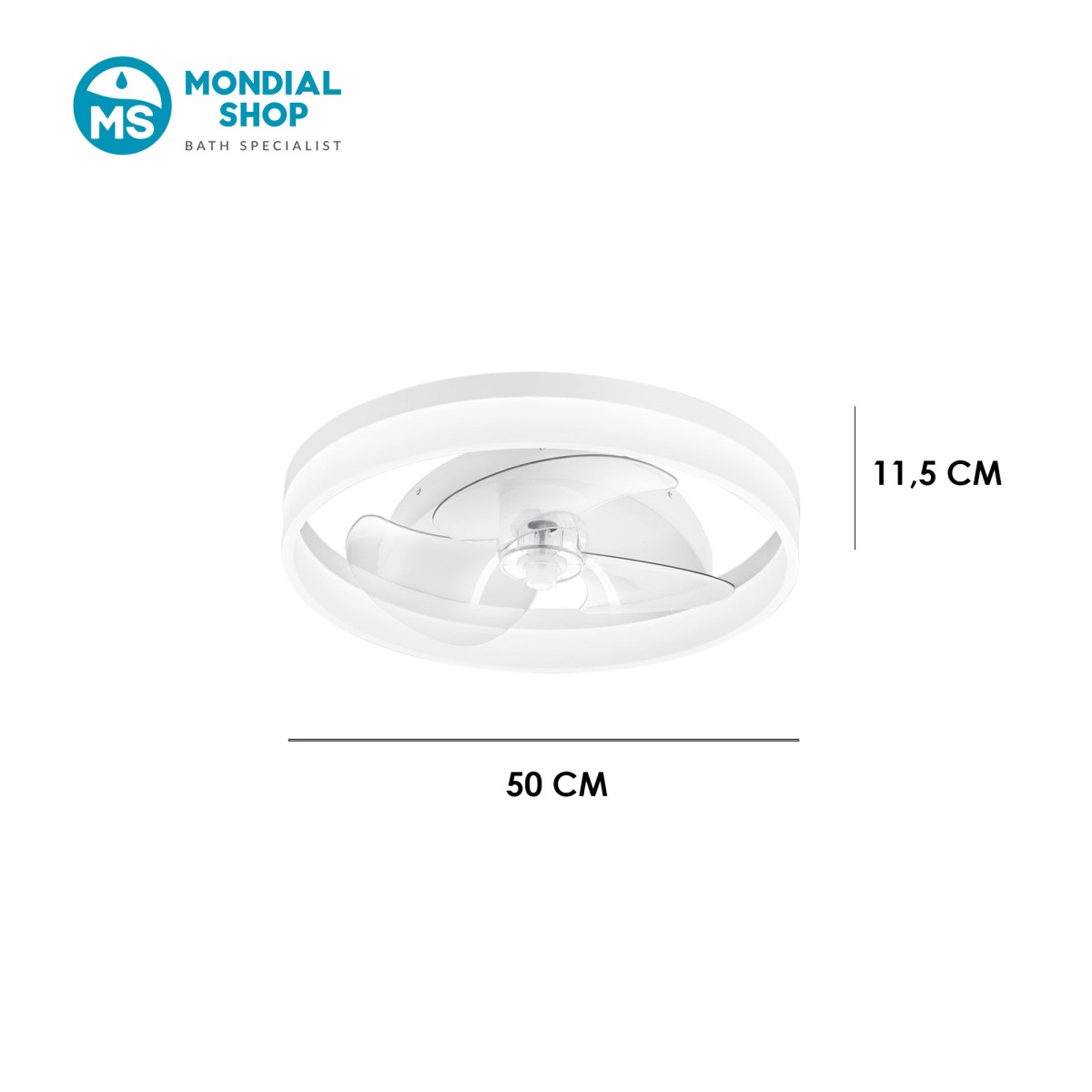 Plafonnier LED 30 W avec ventilateur intégré | Mondialshop
