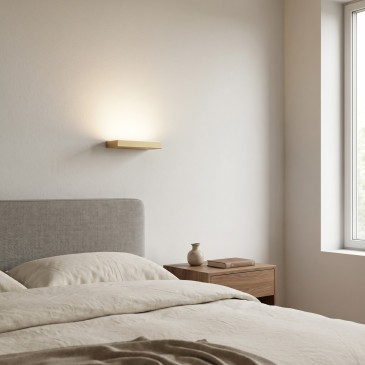 lampada LED a muro color oro