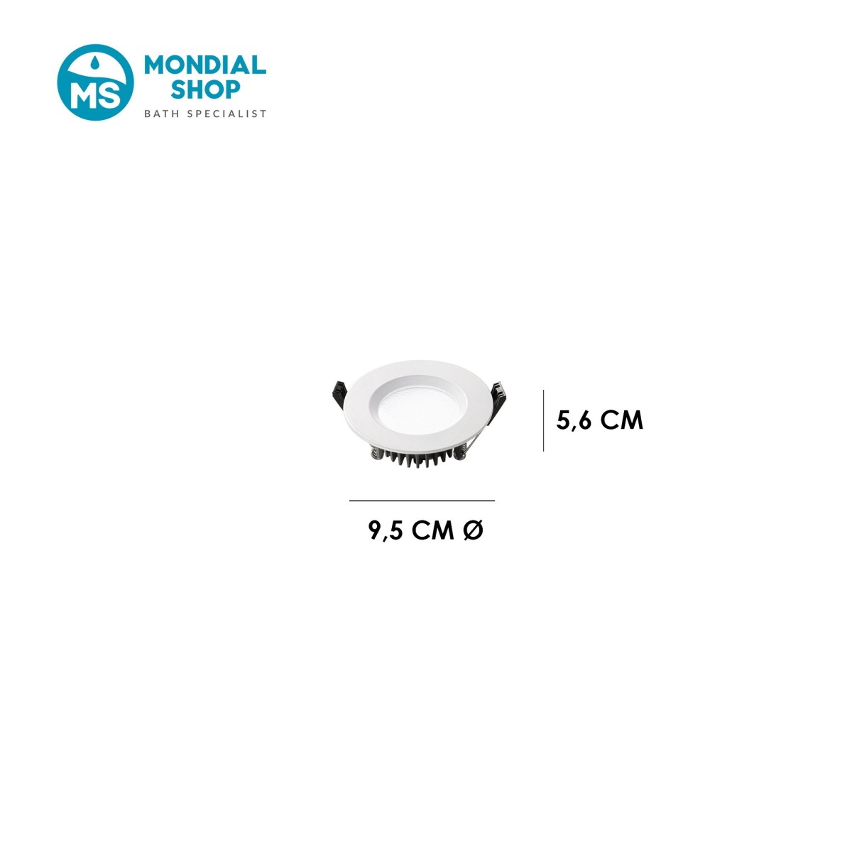 7W weiße LED-Einbaustrahler | Mondialshop
