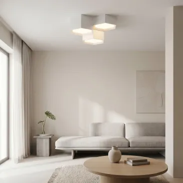 Plafonnier LED blanc moderne 36 W | Mondialshop
