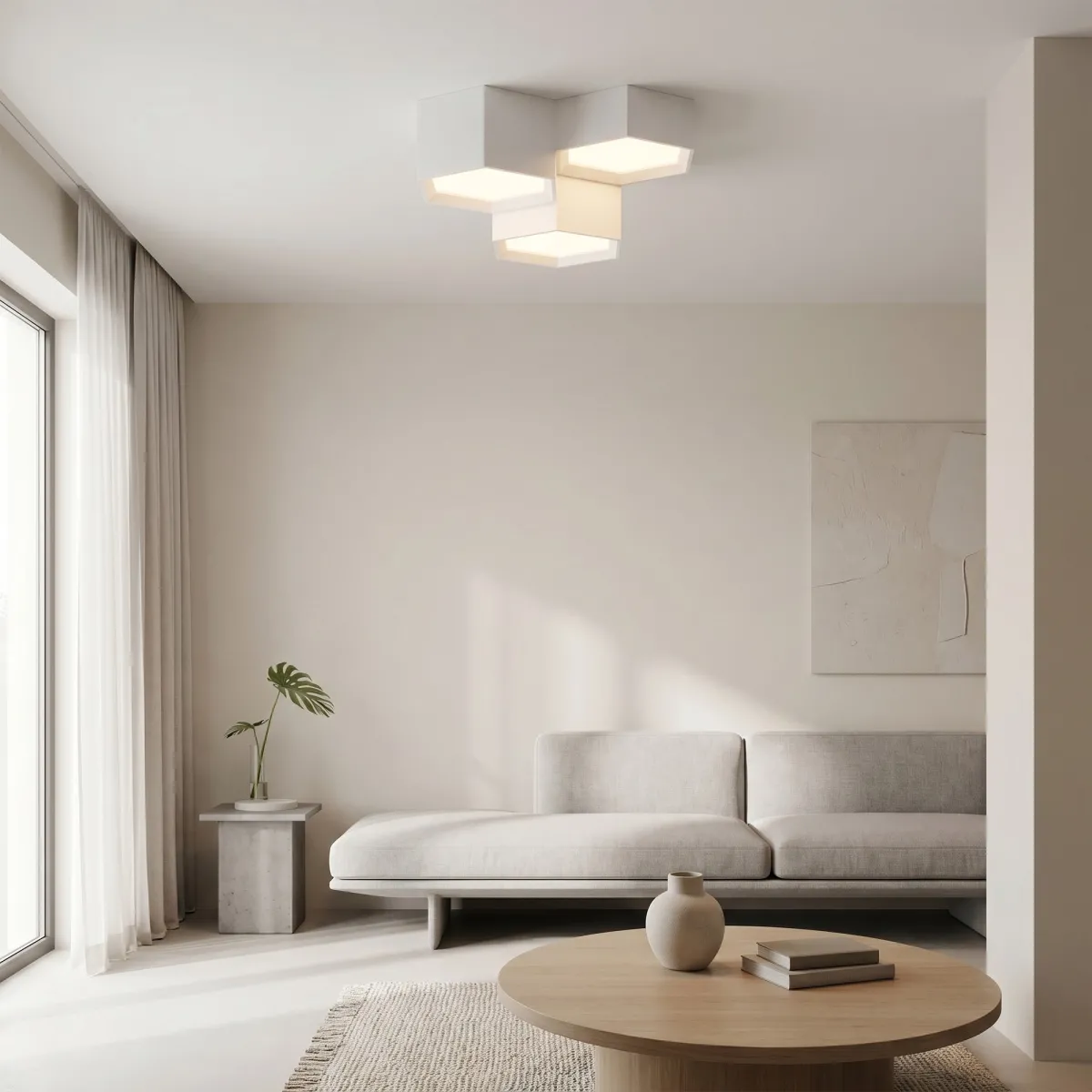 Moderne weiße 36-W-LED-Deckenleuchte | Mondialshop