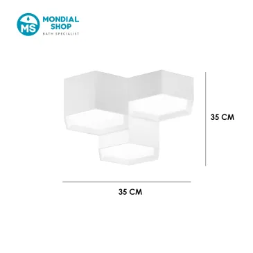 Plafonnier LED blanc au...